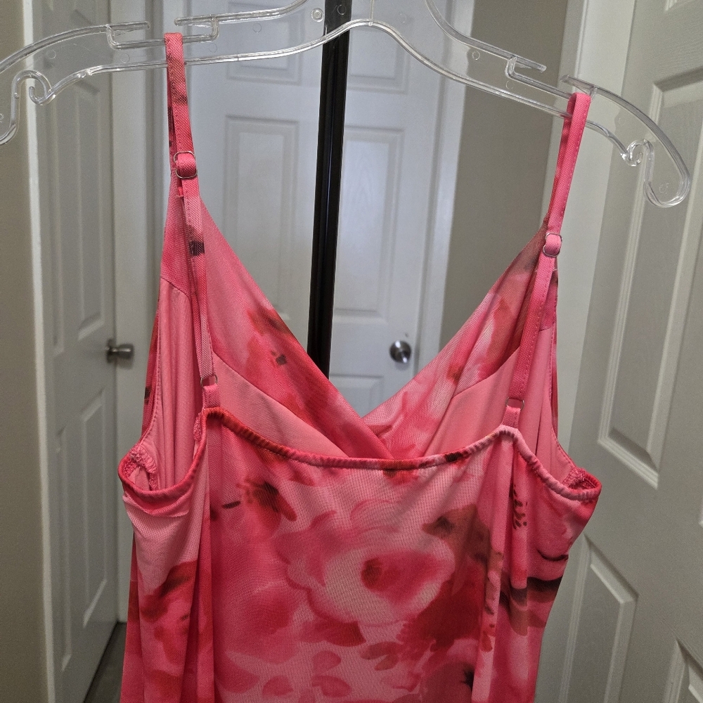 Pink Floral Cowl Neck Maxi Dress - Picture 6 of 8
